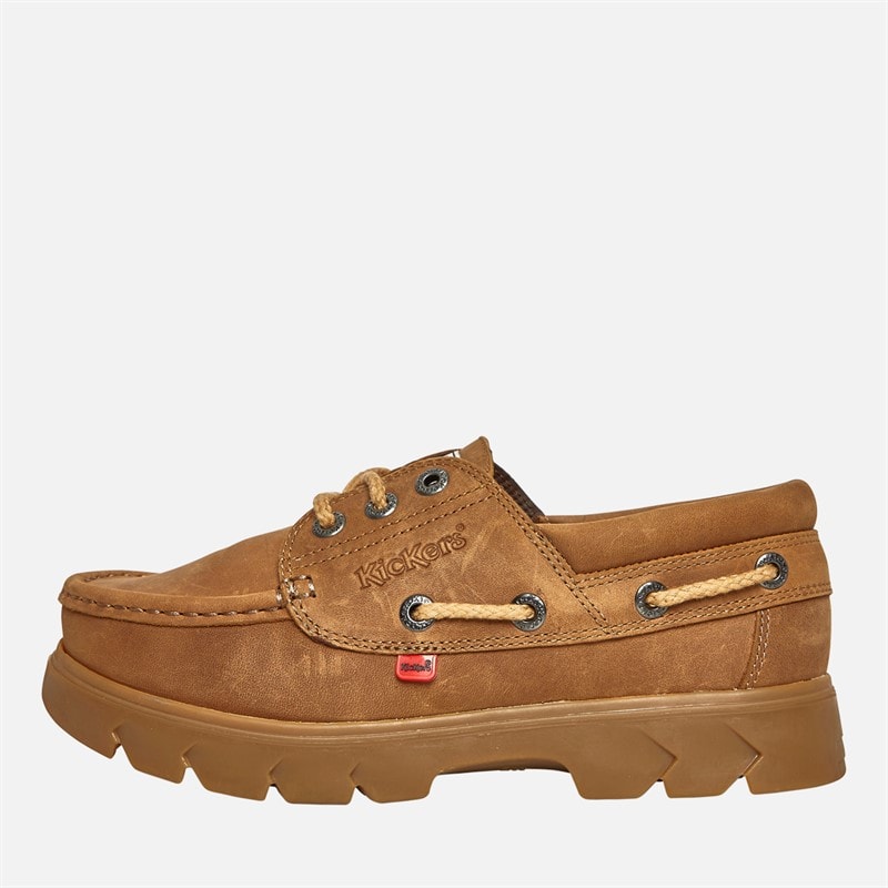 Kickers Lennon Boat Shoes Tan - Image 1