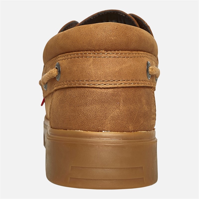 Kickers Lennon Boat Shoes Tan - Image 3