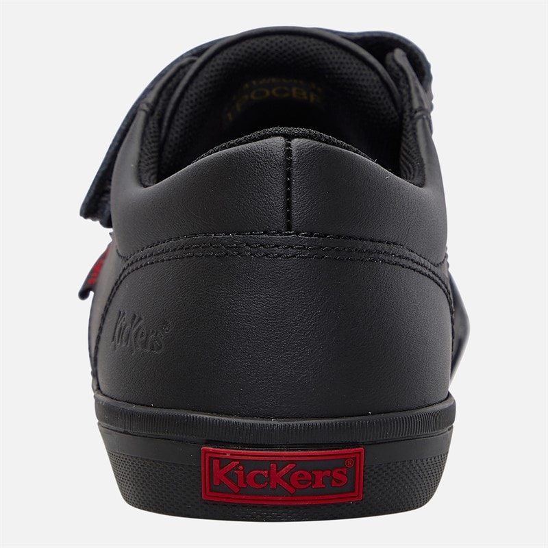 Kickers Boys Kody Twin Strap Pumps Black - Image 3