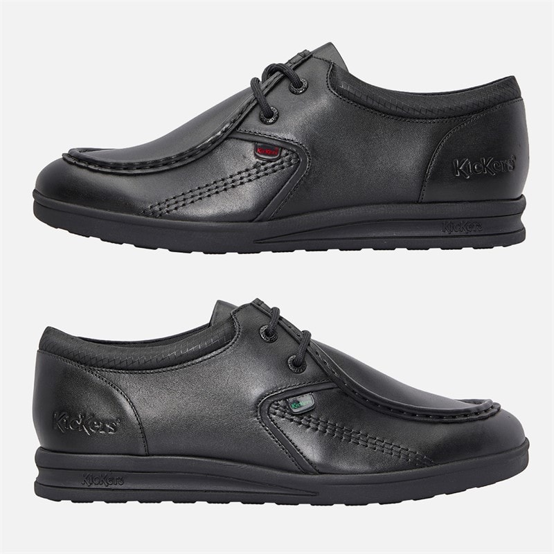 Kickers Mens Troiko Tek Leather Shoes Black