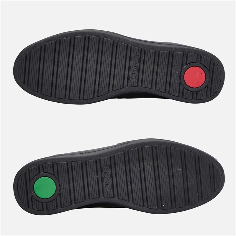 Kickers Mens Troiko Tek Leather Shoes Black - Image 2