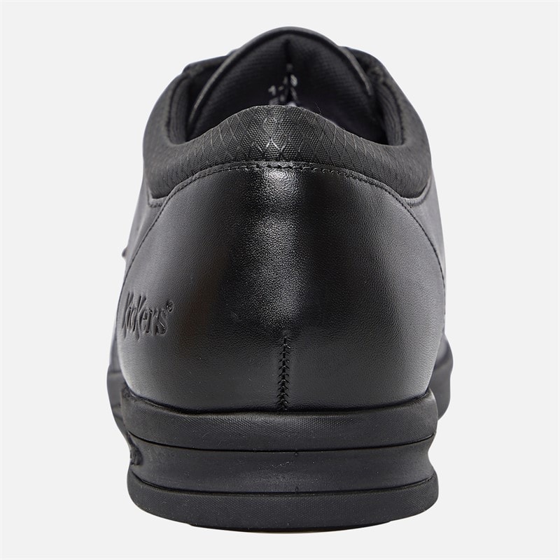 Kickers Mens Troiko Tek Leather Shoes Black - Image 3
