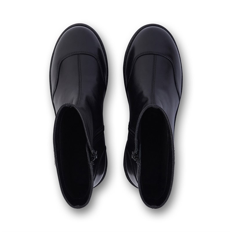 Kickers Womens Edie Leather Boots Black - Image 3