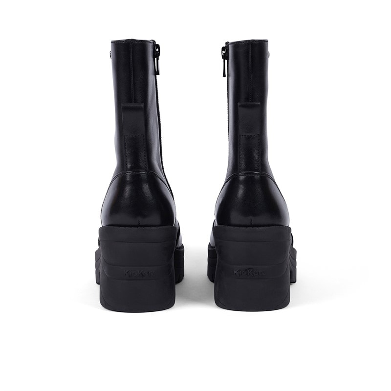 Kickers Womens Edie Leather Boots Black - Image 4