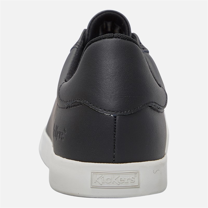 Kickers Mens Tovni Track Leather Trainers Black - Image 3