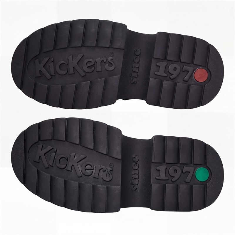Kickers Girls Kenzi T-Bar Patent Leather Shoes Black - Image 2