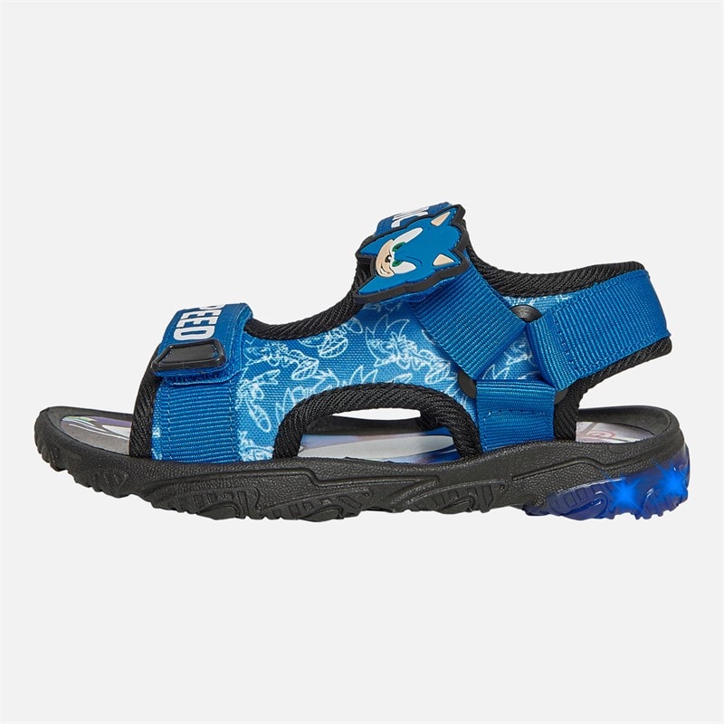 Sonic Boys Light Up Sports Sandals Blue - Image 2