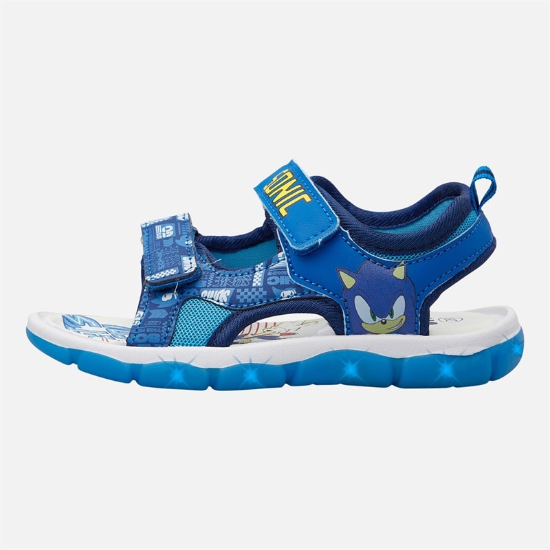 Sonic Infant Boys Light Up Sandals Blue - Image 2