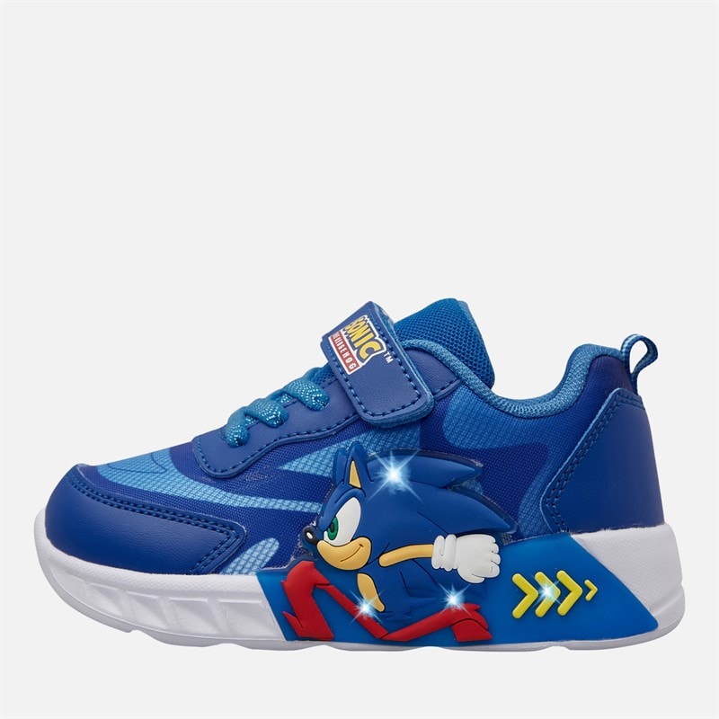 Sonic Infant Boys Light Up Trainers Blue - Image 1