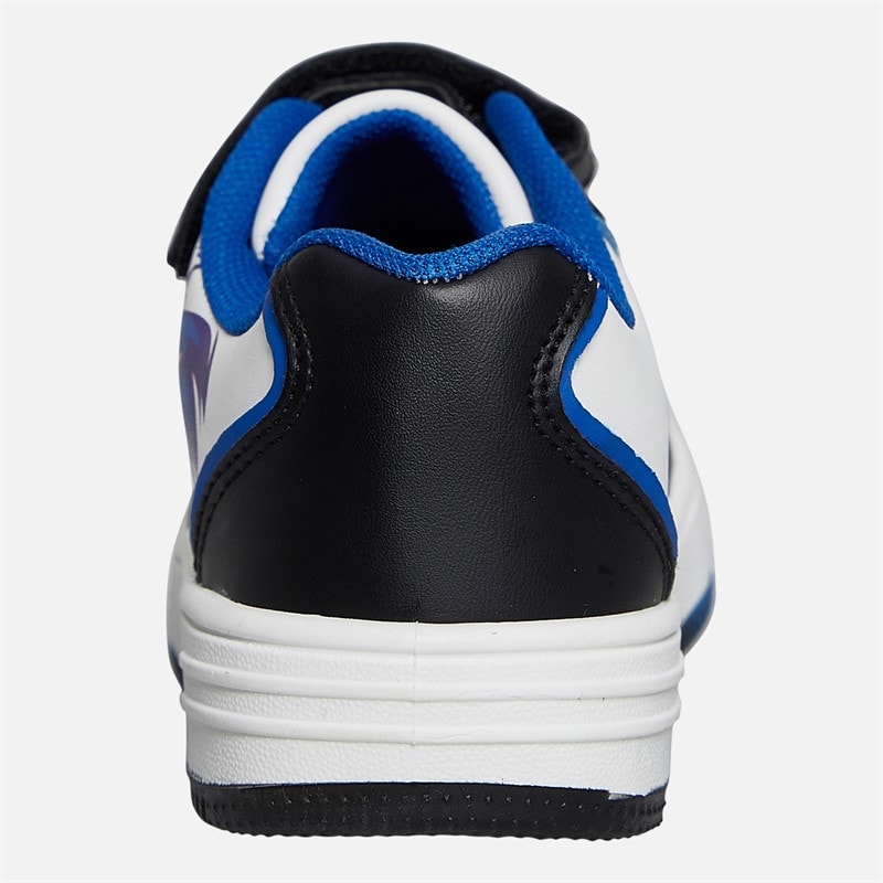Sonic Boys Stamp Trainers White/Black/Blue - Image 3