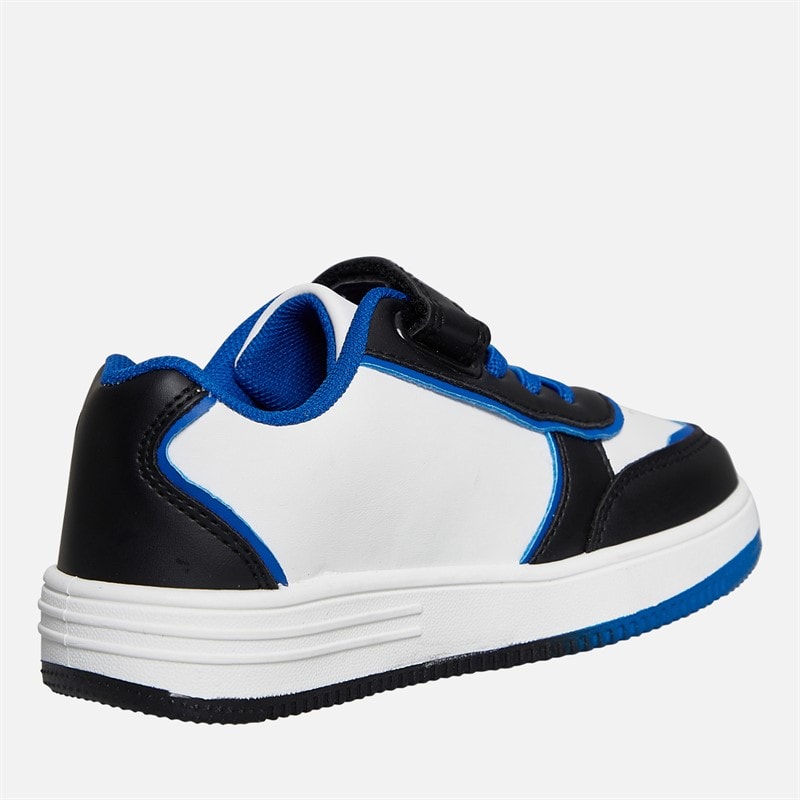 Sonic Boys Stamp Trainers White/Black/Blue - Image 5