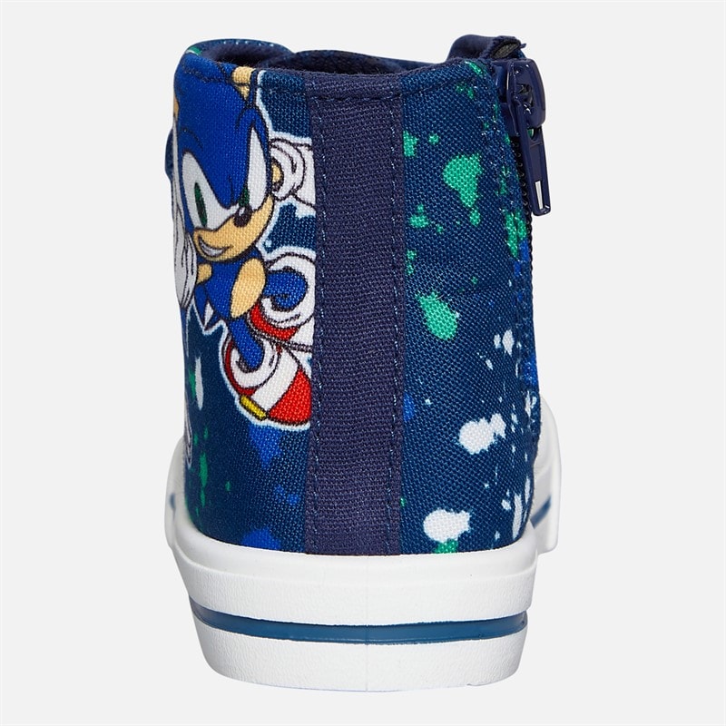 Sonic Infant Boys Sonic And Shadow Hi Top Trainers Black/Blue/Multi - Image 3