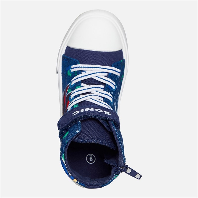 Sonic Infant Boys Sonic And Shadow Hi Top Trainers Black/Blue/Multi - Image 4