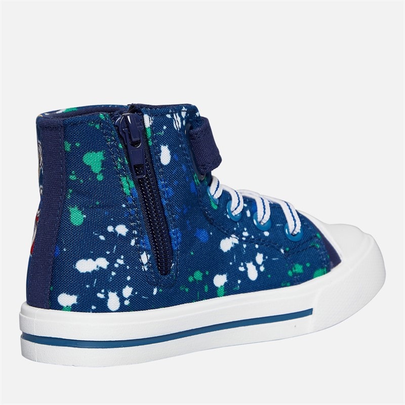 Sonic Infant Boys Sonic And Shadow Hi Top Trainers Black/Blue/Multi - Image 5