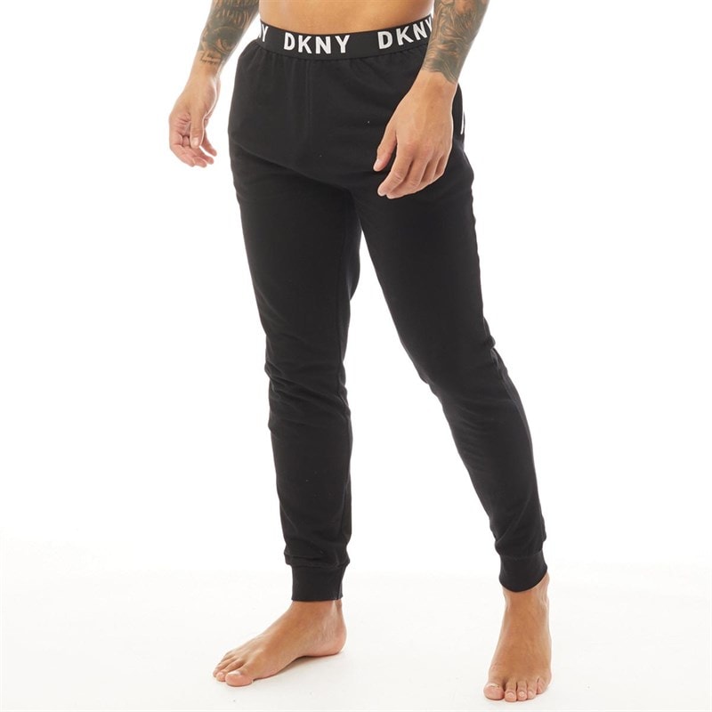 DKNY Mens Eagles Lounge Pants Black