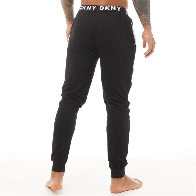 DKNY Mens Eagles Lounge Pants Black - Image 2
