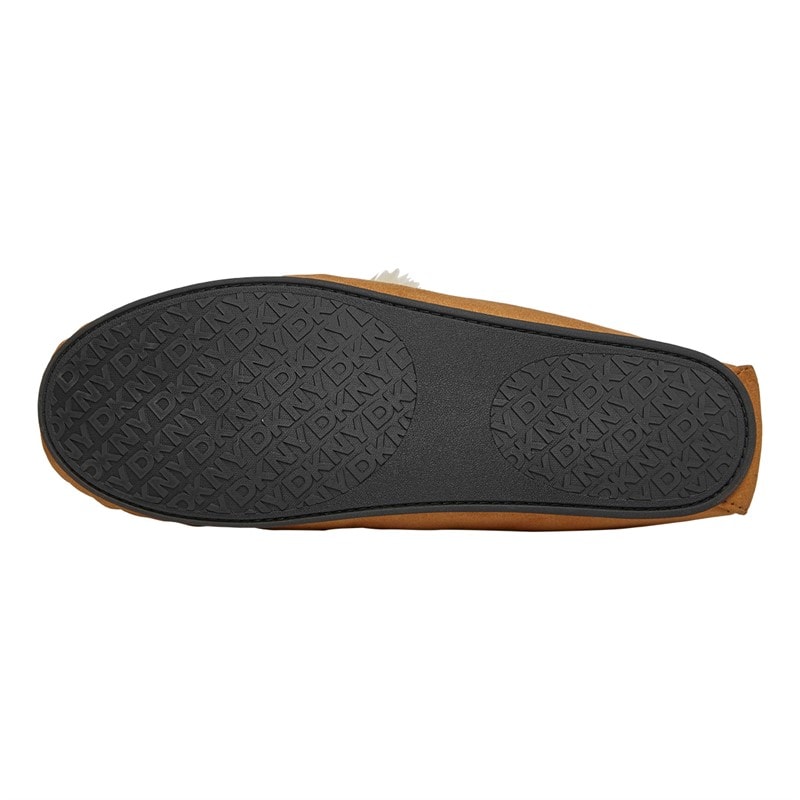 DKNY Mens Electra Moccasin Slippers Tan - Image 3