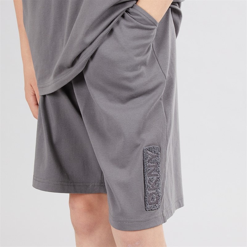 DKNY Boys T-Shirt And Shorts Set Grey - Image 3