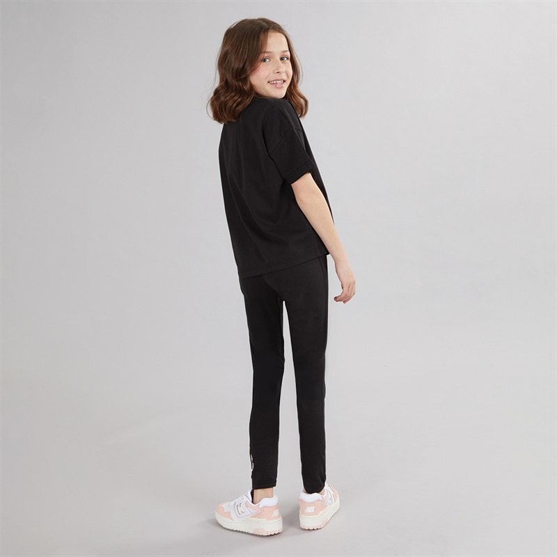 DKNY Girls T-Shirt And Leggings Set Black - Image 2