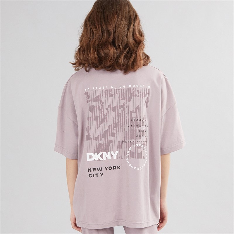 DKNY Girls T-Shirt And Leggings Set Purple