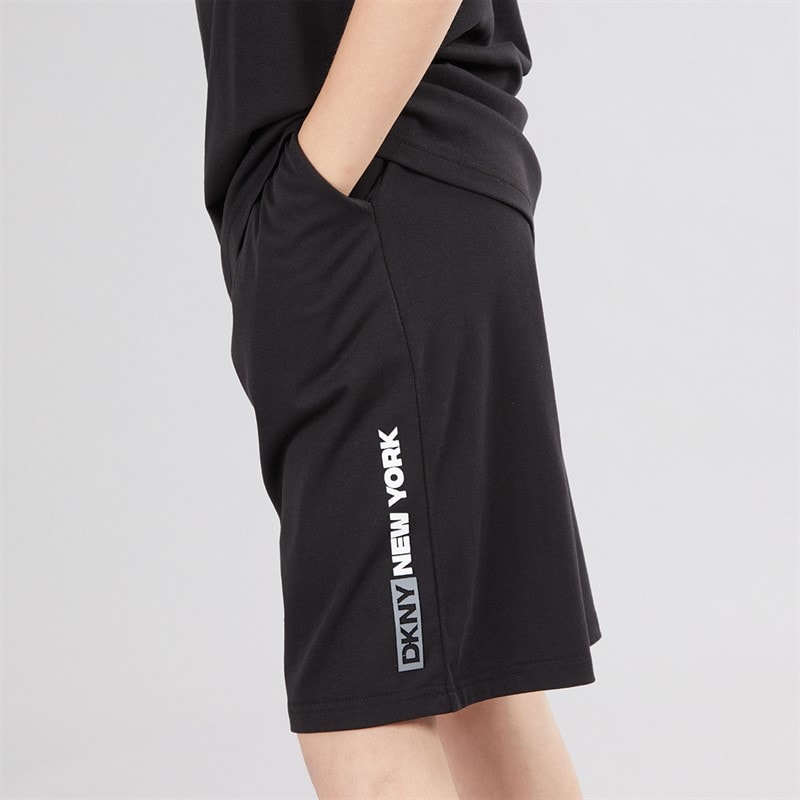 DKNY Boys T-Shirt And Shorts Set Black - Image 3