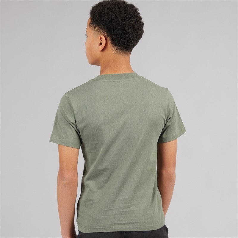 DKNY Boys Boysdigital Blue T-Shirt Lime - Image 2