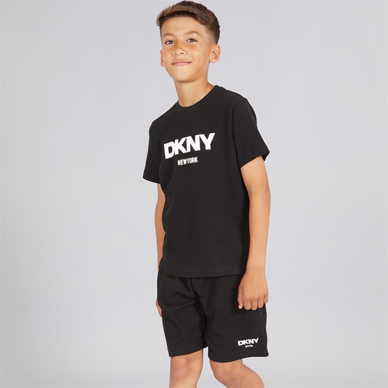 DKNY Boys T-Shirt And Shorts Set Black