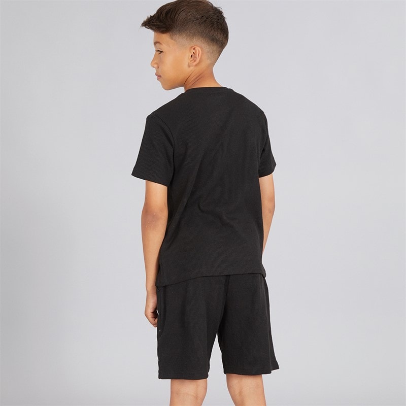 DKNY Boys T-Shirt And Shorts Set Black - Image 2