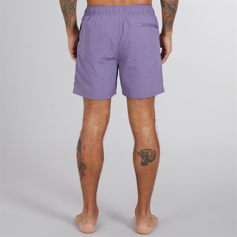 DKNY Mens Kos Solid Colour Swim Shorts Purple - Image 2
