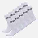 DKNY Mens Radde Ten Pack Crew Socks White