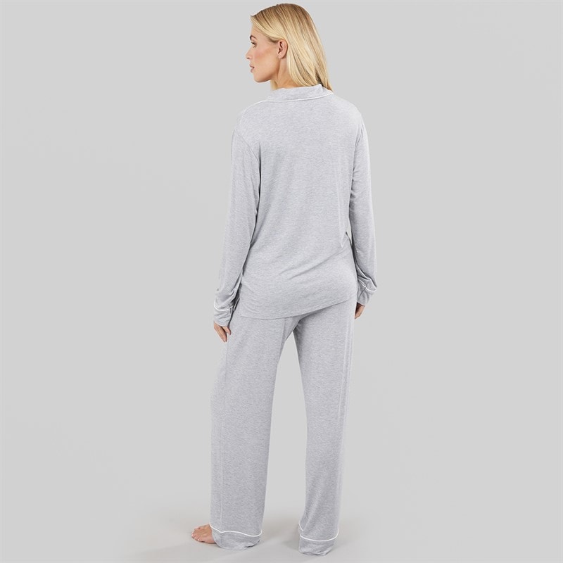 DKNY Womens Jersey Core Pyjama Set Grey - Image 2