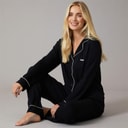 DKNY Womens Jersey Core Pyjama Set Black