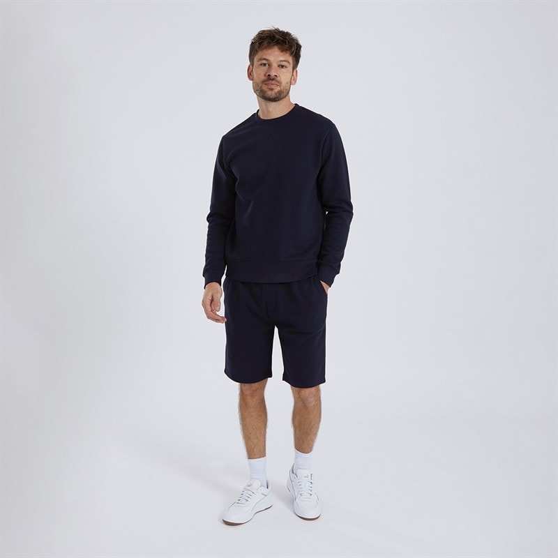 Kangaroo Poo Mens Fleece Shorts Navy - Image 4