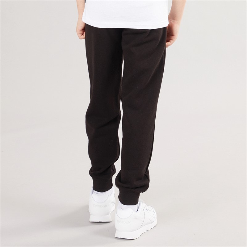 Kangaroo Poo Boys Slim Fit Cuffed Fleece Jog Pants Black - Image 2
