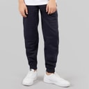 Kangaroo Poo Boys Slim Fit Cuffed Fleece Jog Pants Navy