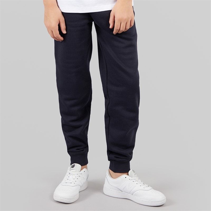 Kangaroo Poo Boys Slim Fit Cuffed Fleece Jog Pants Navy