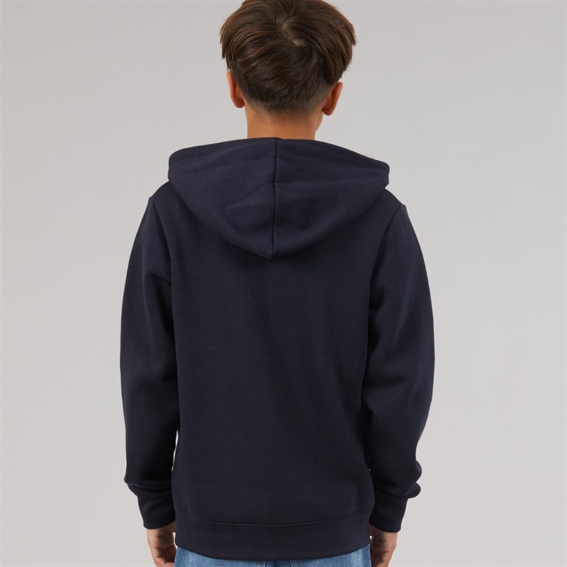 Kangaroo Poo Boys Zip-Through Hoodie Navy - Image 2