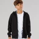 Kangaroo Poo Boys Zip-Through Hoodie Black