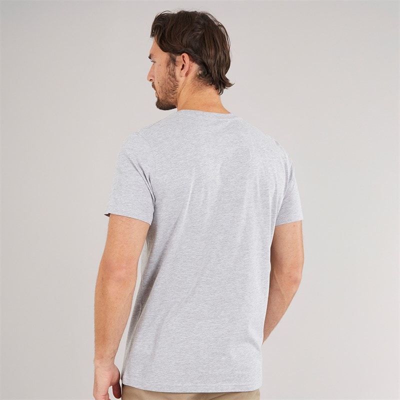 Kangaroo Poo Mens Three Pack T-Shirts Black/White/Grey Marl - Image 3