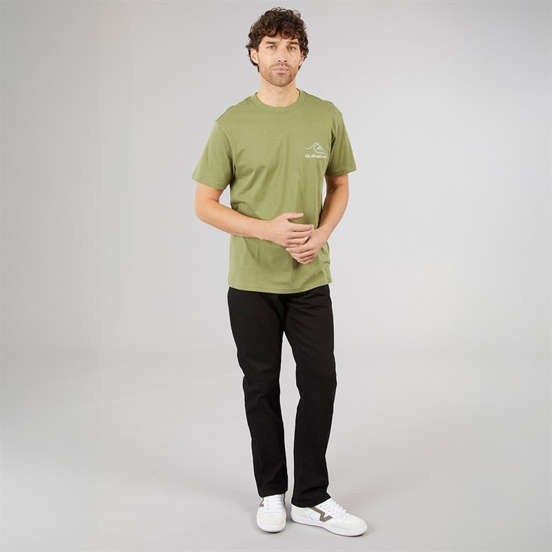 Kangaroo Poo Mens Stretch Straight Fit Jeans Black - Image 4