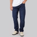 Kangaroo Poo Mens Stretch Straight Fit Jeans Dark Wash