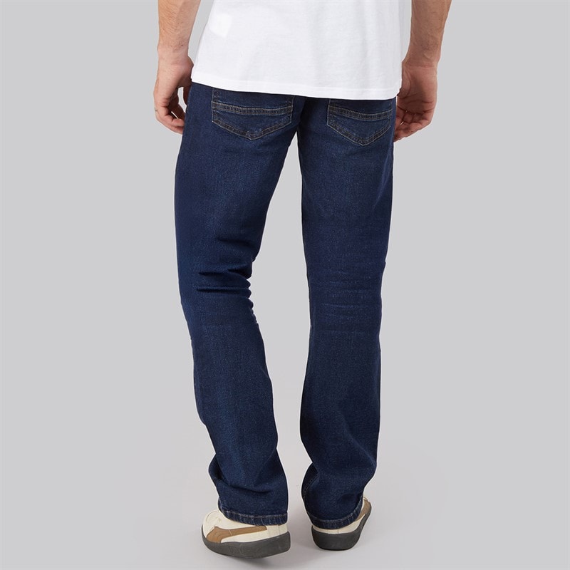 Kangaroo Poo Mens Stretch Straight Fit Jeans Dark Wash - Image 2