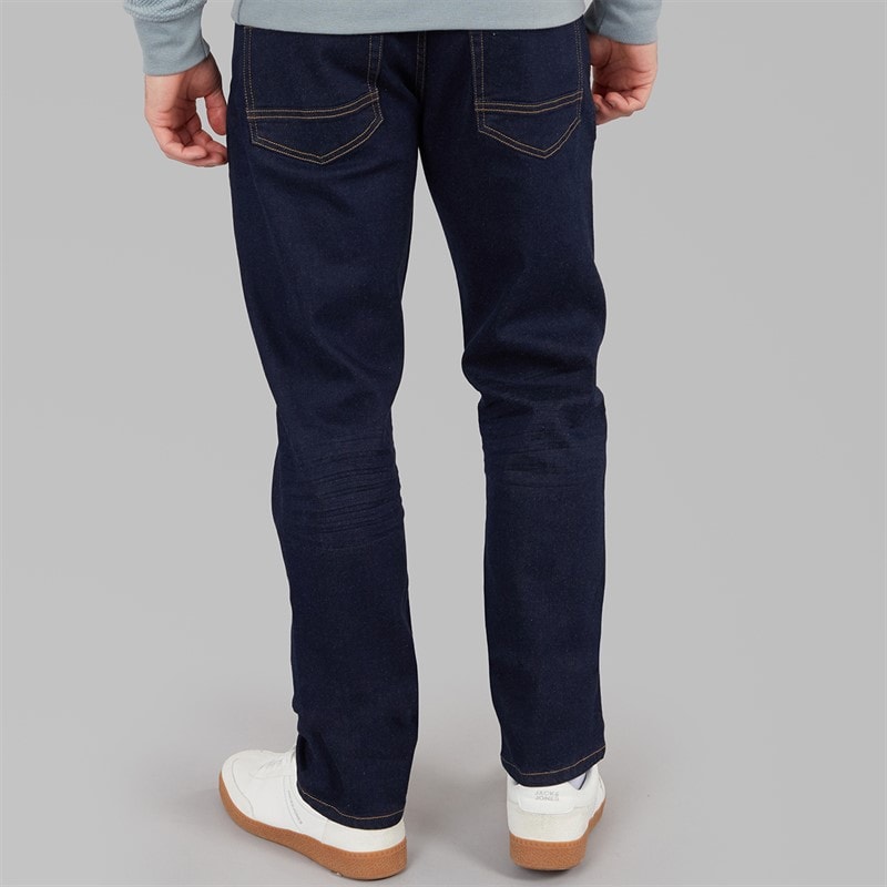 Kangaroo Poo Mens Stretch Straight Fit Jeans Rinse Wash - Image 2