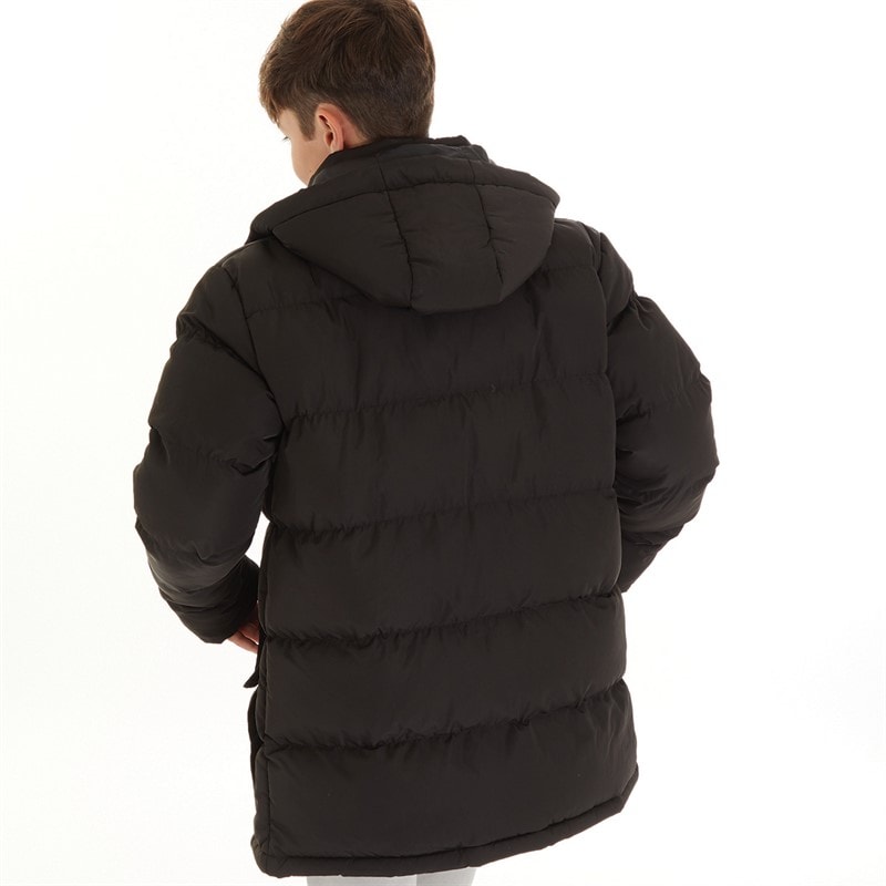 Kangaroo Poo Boys Hooded Puffer Jacket Black - Image 2