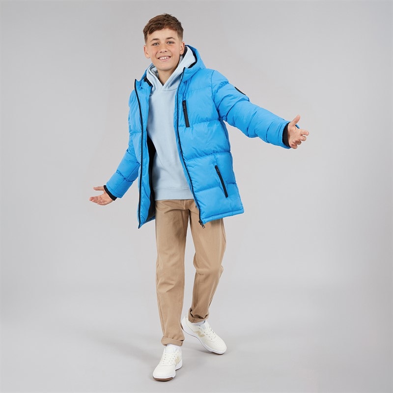 Kangaroo Poo Boys Padded Jacket Blue - Image 4