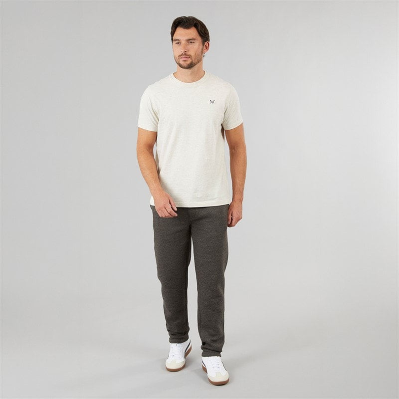 Kangaroo Poo Mens Open Hem Joggers Charcoal Marl - Image 4