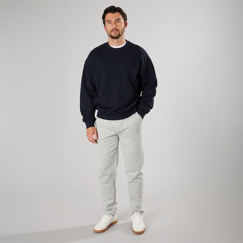 Kangaroo Poo Mens Open Hem Joggers Grey Marl - Image 3