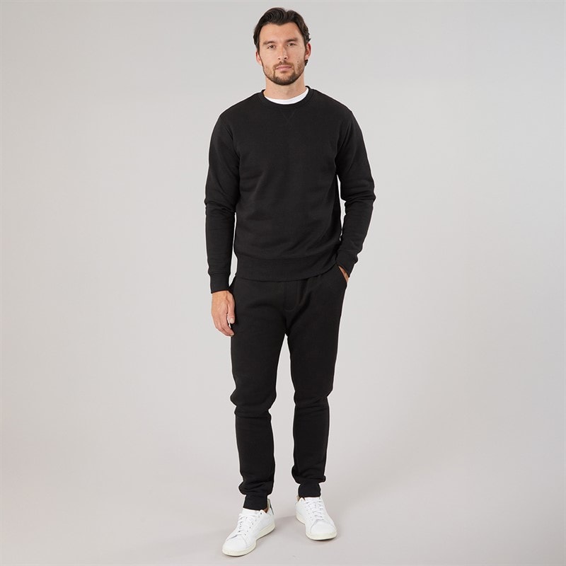 Kangaroo Poo Mens Fleece Sweatshirt Black - Image 3