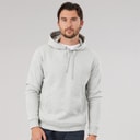 Kangaroo Poo Mens Fleece Hoodie Grey Marl