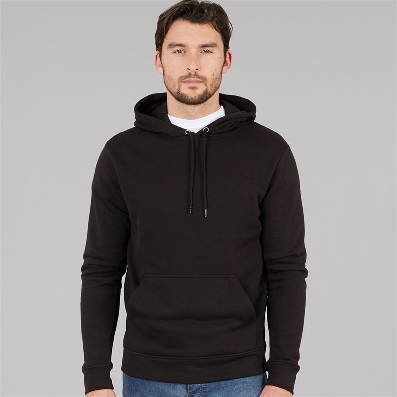 Kangaroo Poo Mens Fleece Hoodie Black